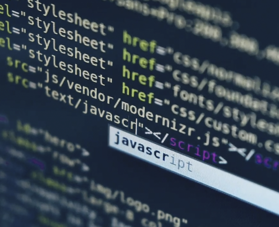 Javascript code on screen
