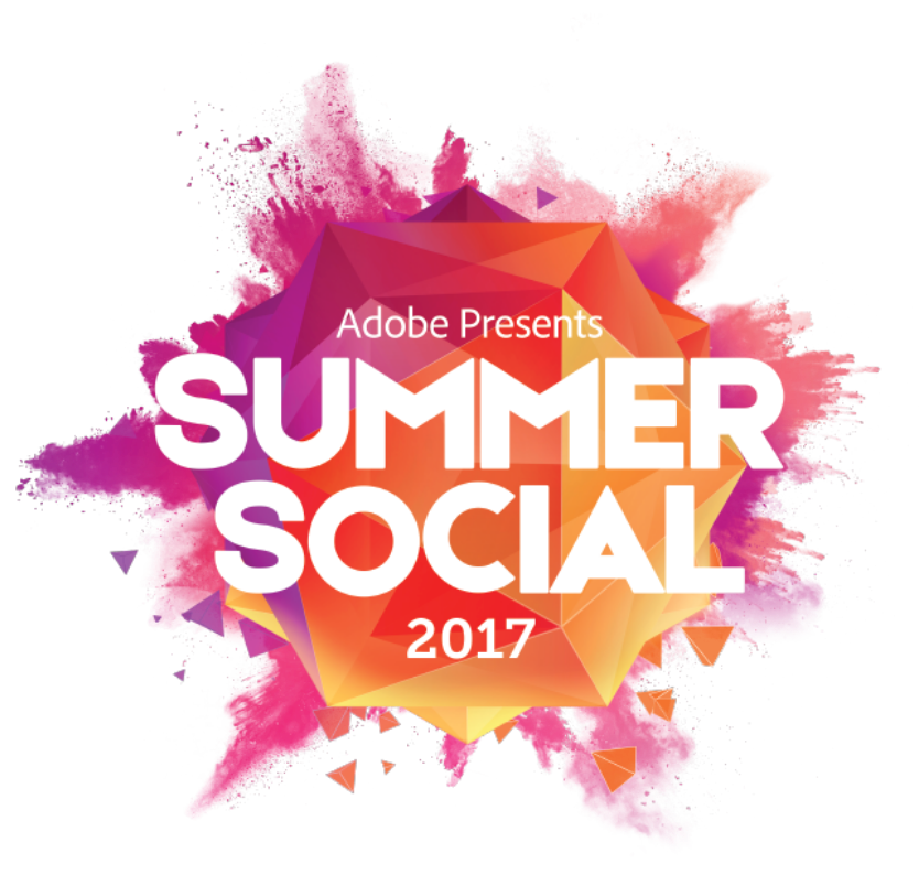 Adobe Summer Social 2017 explosion logo