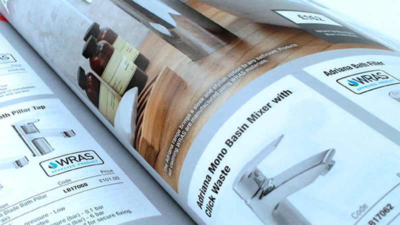 Printed spread in the Nicholls catalogue